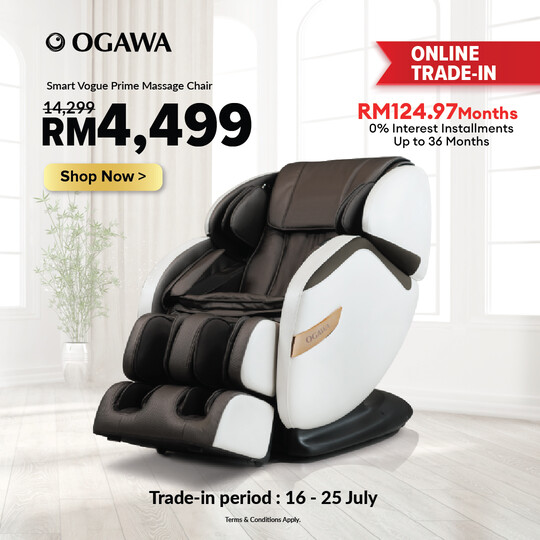 [Trade-In] OGAWA Smart Vogue Prime Massage Chair Free Massage Chair Cover [Deposit RM200 Only] [Free Shipping WM]*